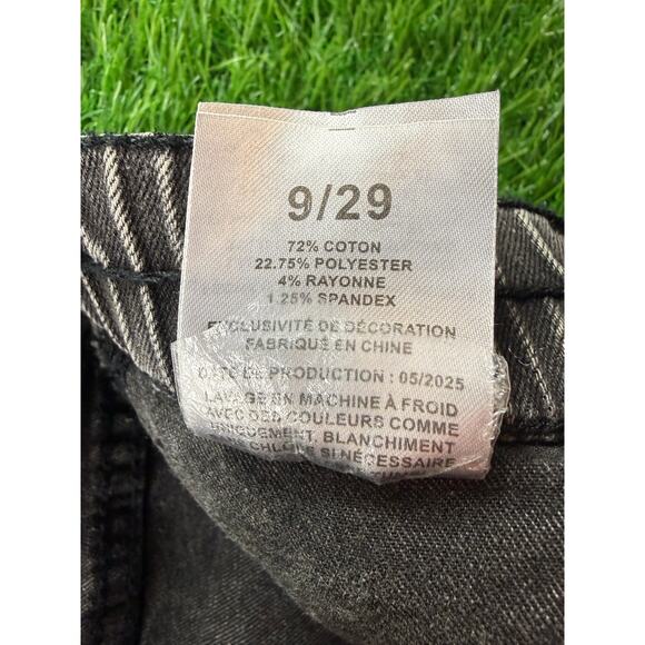 Celebrity Ace 90s Skater Jeans Womens 9/29 Black Wash Cargo High Rise Grunge Y2K - Picture 8 of 15